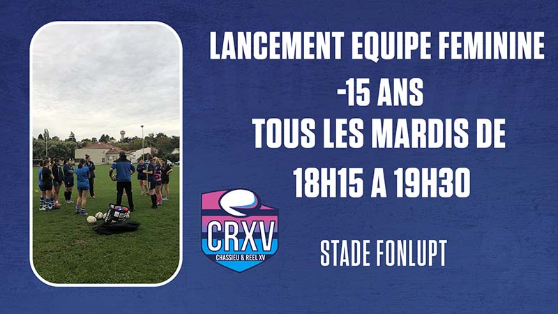 LANCEMENT ÉQUIPE DE RUGBY FÉMININ U15